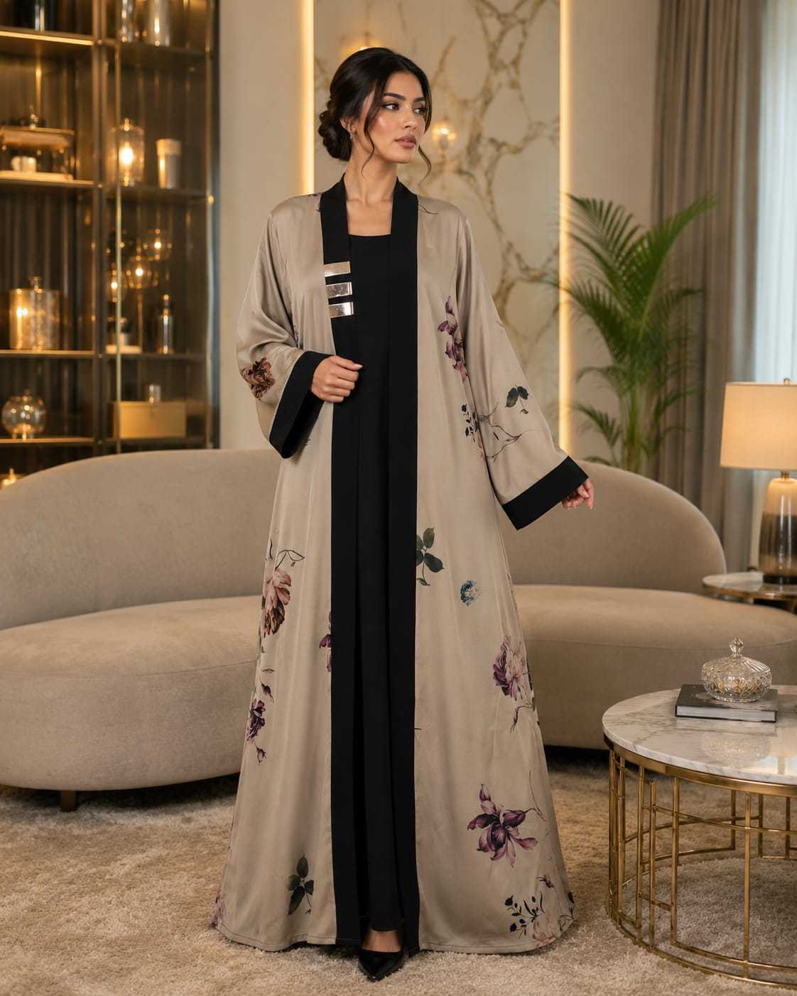 YNF Wholesale Imported Abaya KESH130 Anvika | Surat Manufacturer
