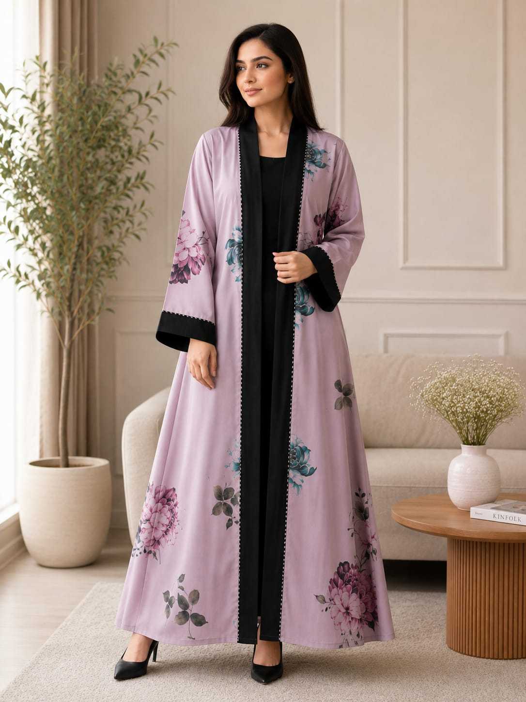 YNF Wholesale Imported Abaya KESH130 Aparna | Surat Manufacturer