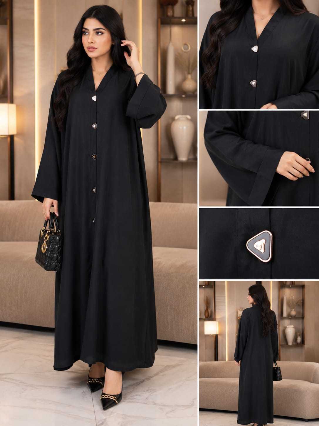 YNF Wholesale Imported Abaya KESH130 Archa | Surat Manufacturer