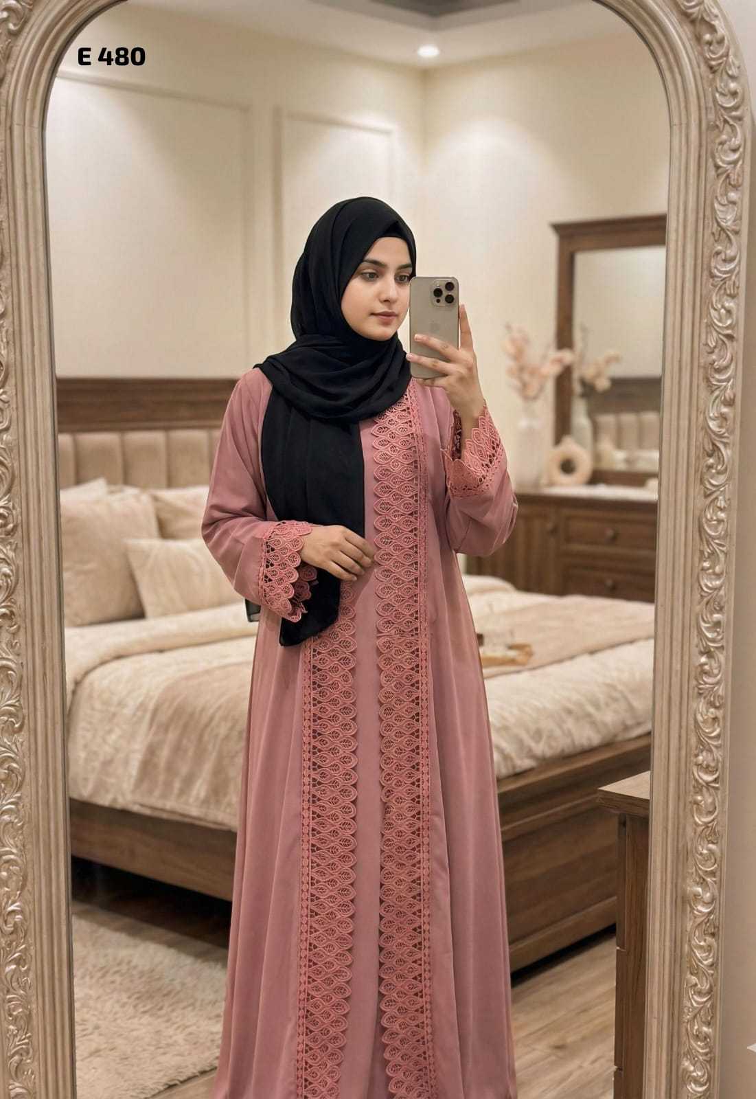 YNF Wholesale Fancy Abaya KESH135 480 | Surat Manufacturer