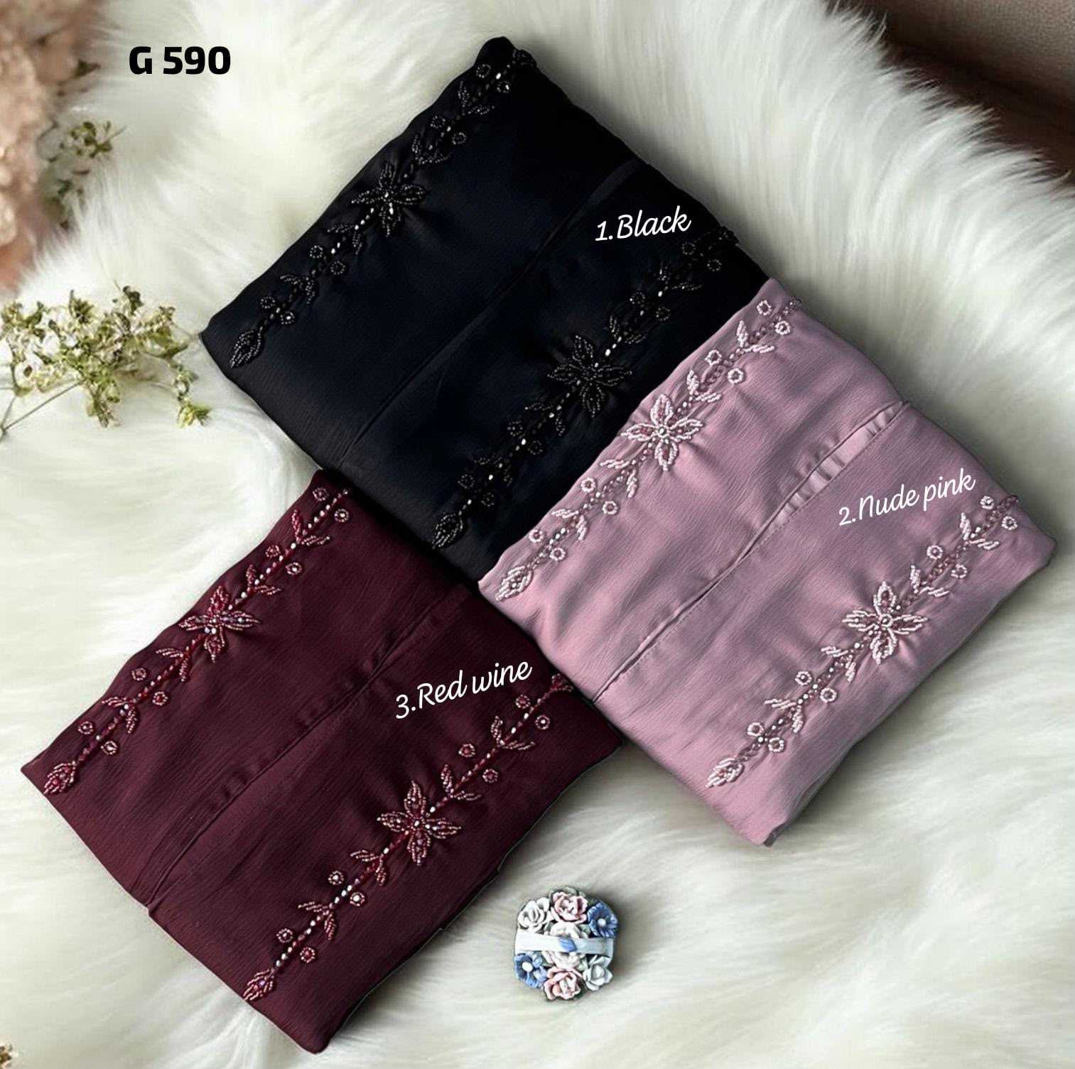 YNF Wholesale Fancy Abaya KESH135 590 | Surat Manufacturer