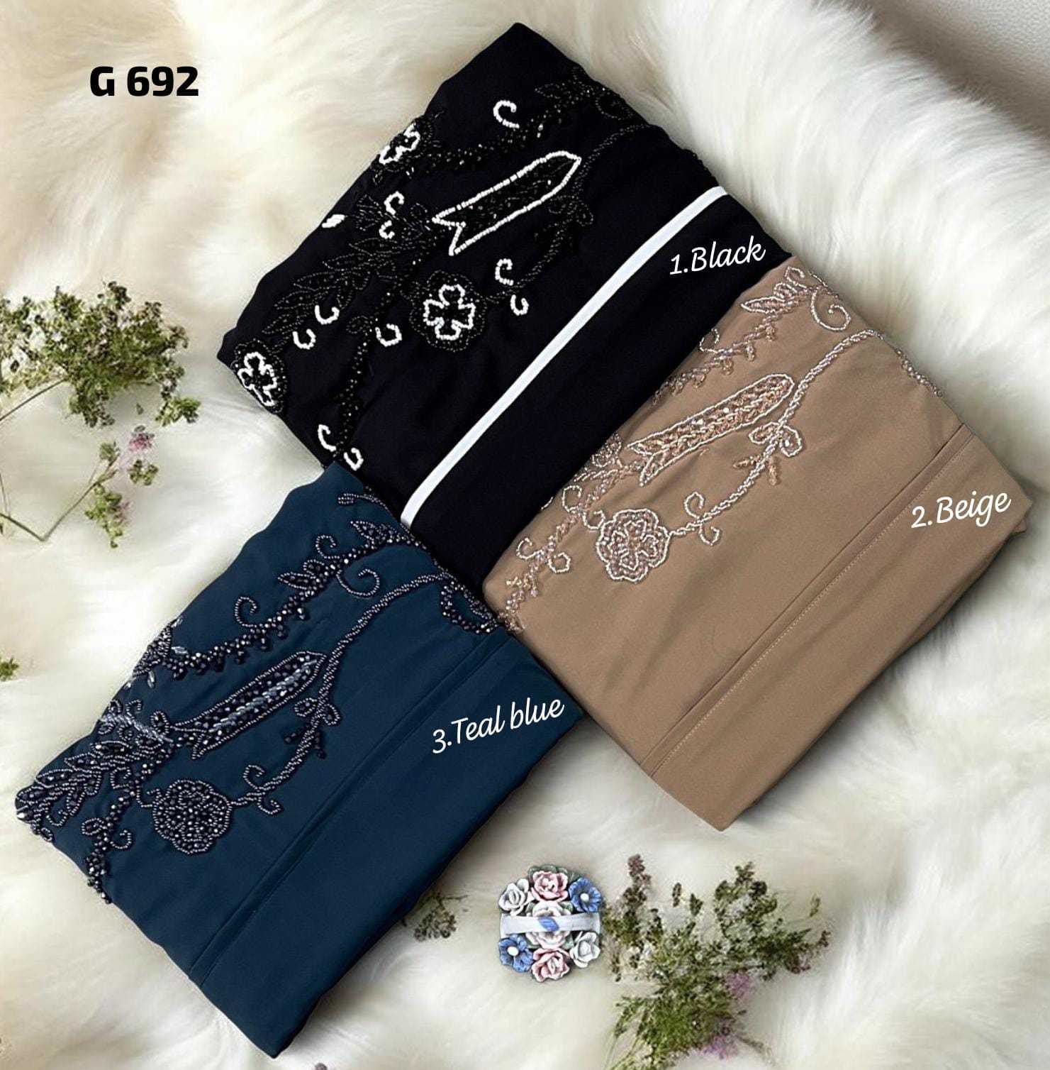YNF Wholesale Fancy Abaya KESH135 692 | Surat Manufacturer