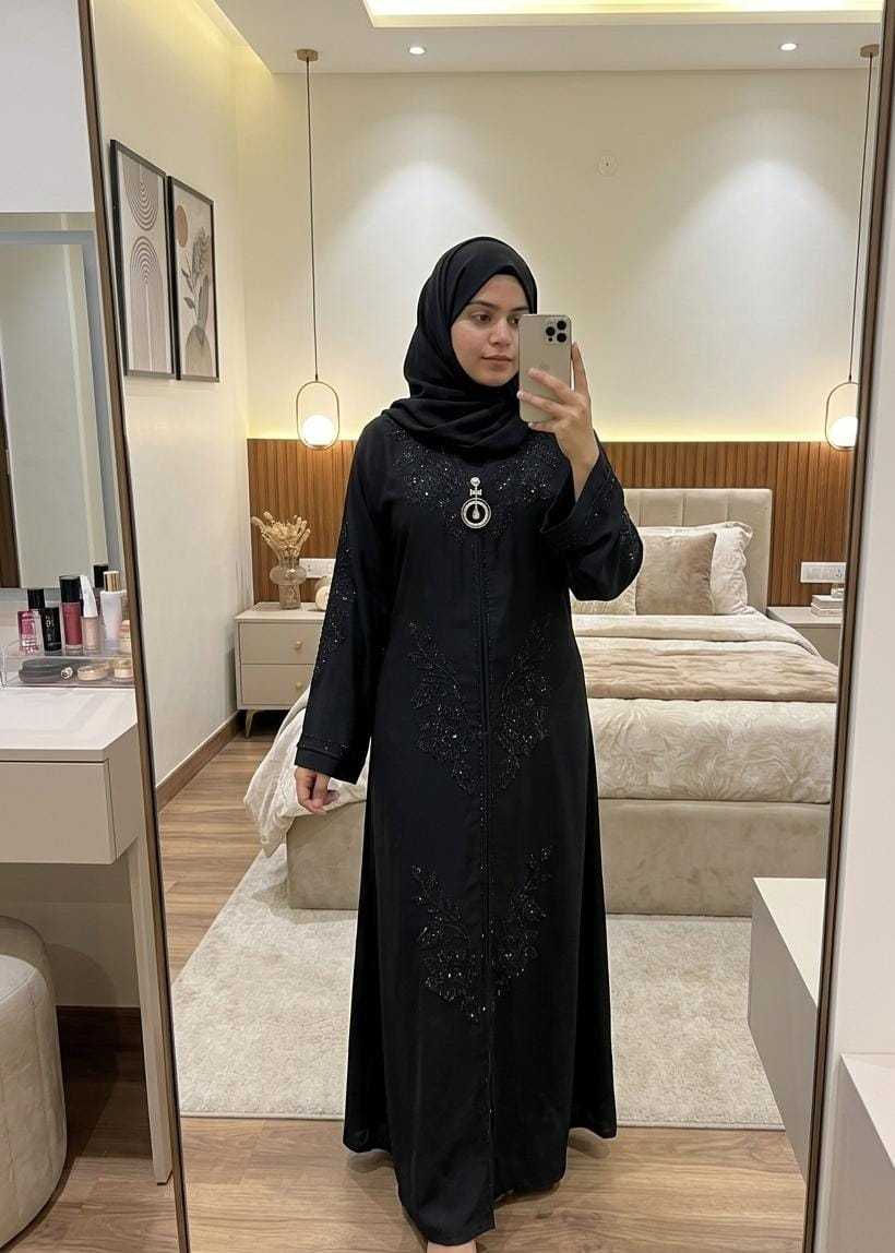 YNF Wholesale Premium Nida Abaya KESH135 Kiara | Surat Manufacturer