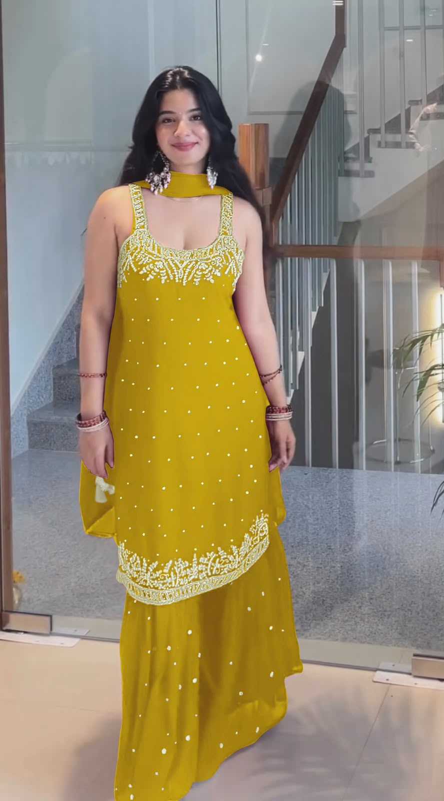 YNF Wholesale Faux Georgette Embroidery Suits  | Surat Manufacturer