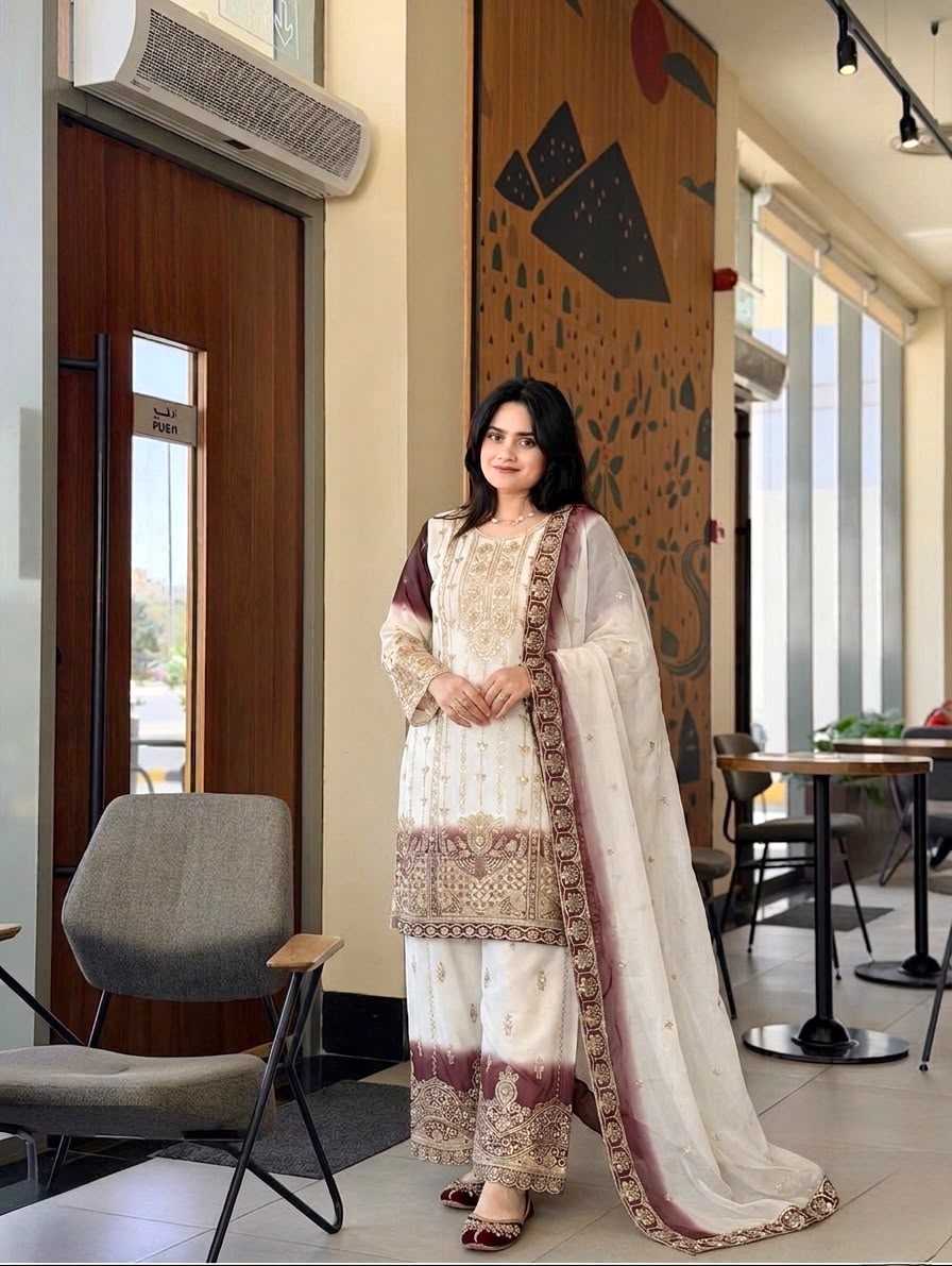 YNF Wholesale Georgette Embroidery Suits  | Surat Manufacturer