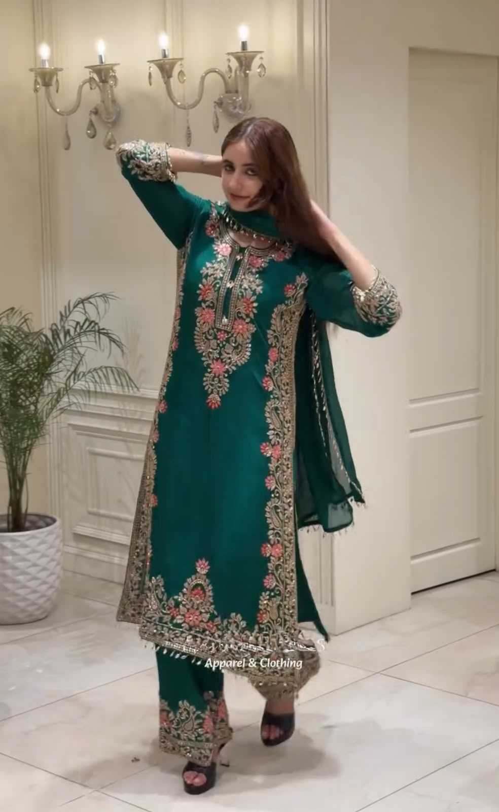 YNF Wholesale Faux Georgette Embroidery Suits  | Surat Manufacturer
