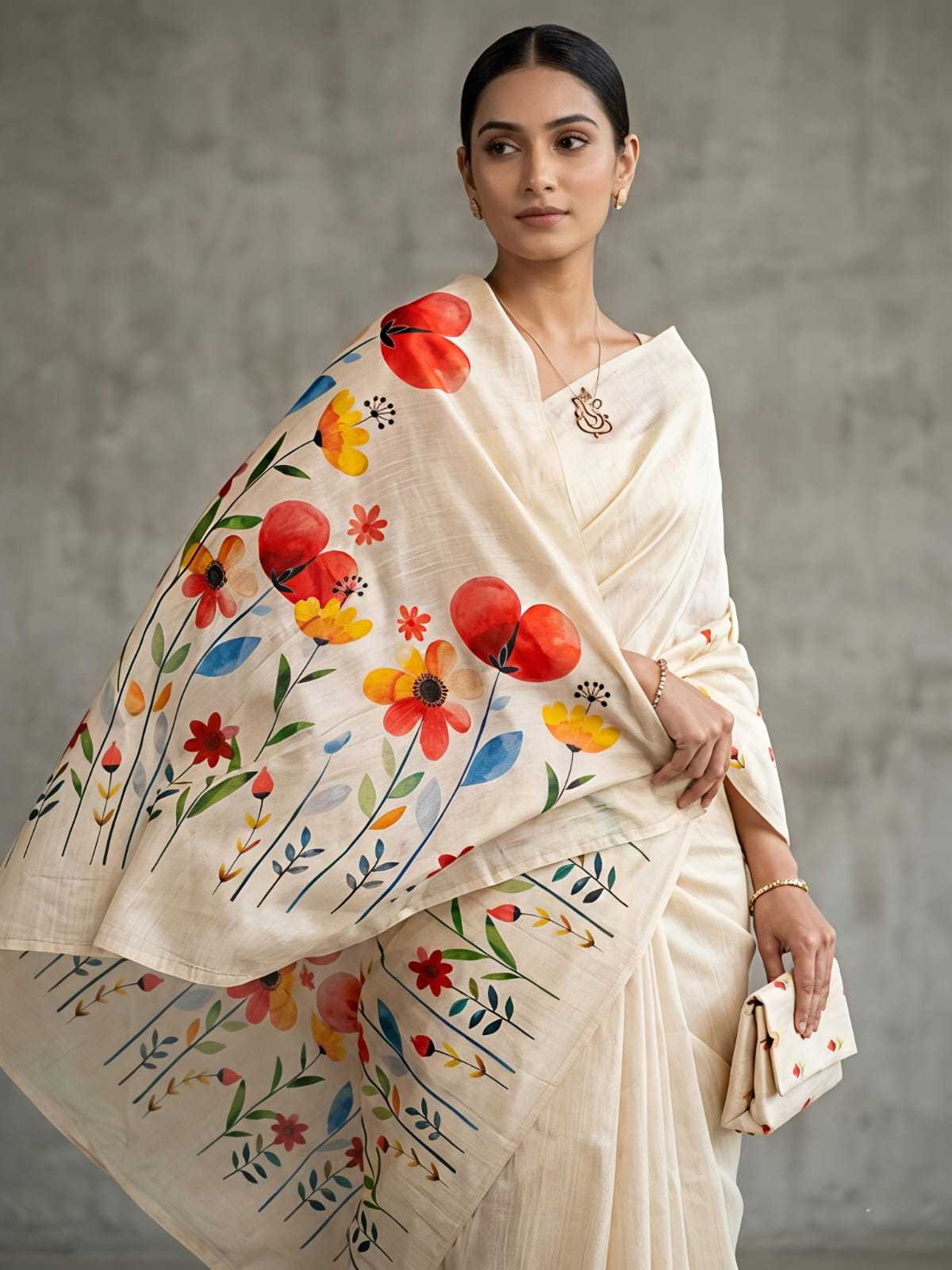 YNF Wholesale Tissue Silk Printed Silk Saree  | Surat Manufacturer