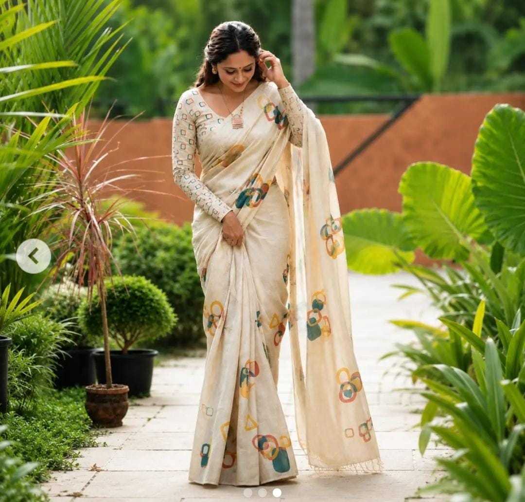 YNF Wholesale Tissue Silk Printed Silk Saree  | Surat Manufacturer