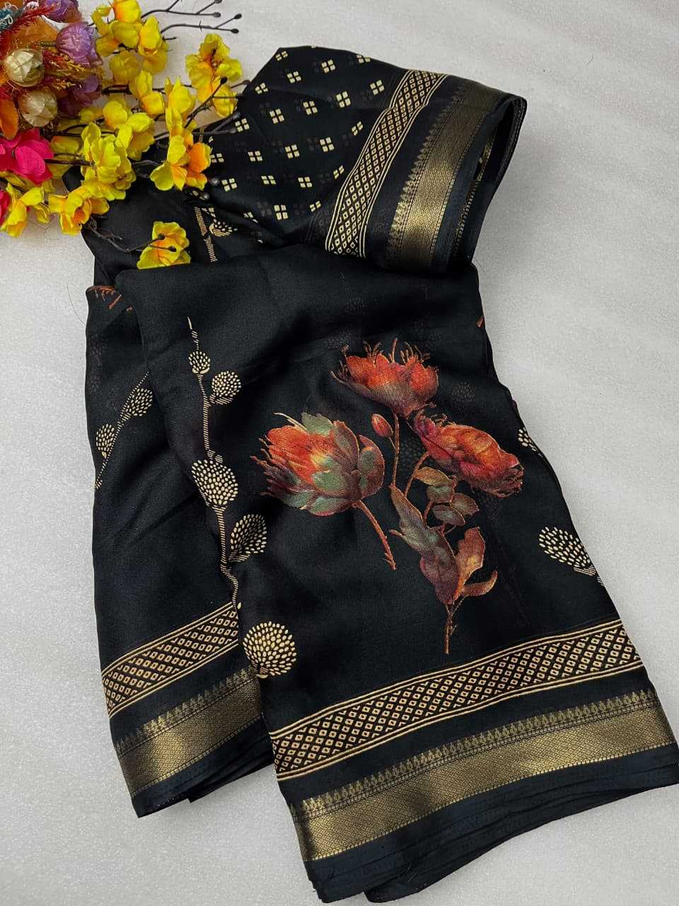 YNF Wholesale Georgette Georgette Sarees KESH146 Flower | Surat Manufacturer