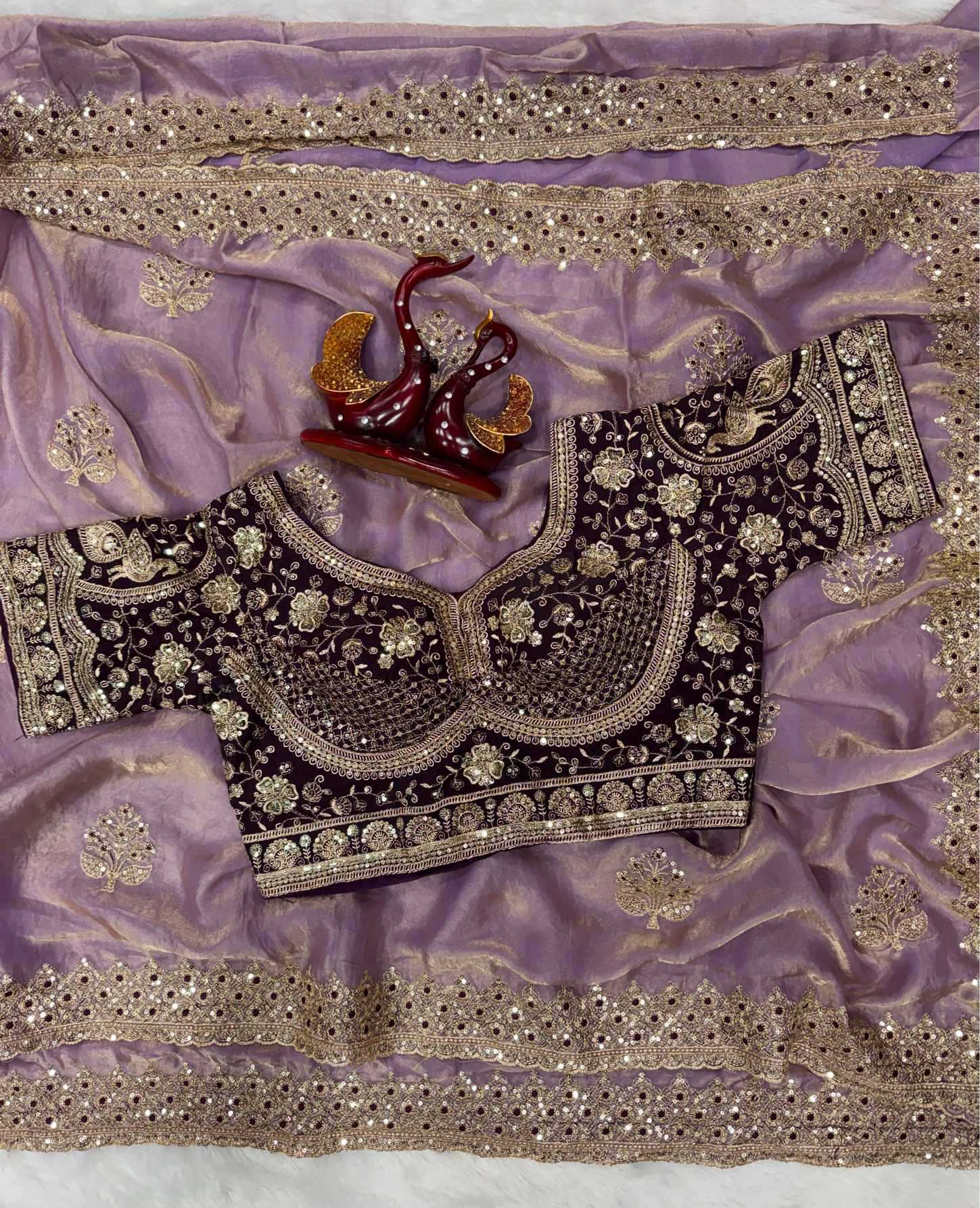 YNF Wholesale Satin Sequence Sarees  | Surat Manufacturer