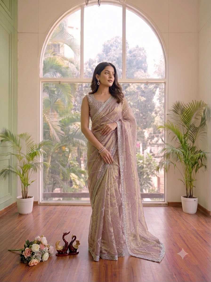 YNF Wholesale Space Silk Party Wear Silk Sarees  | Surat Manufacturer