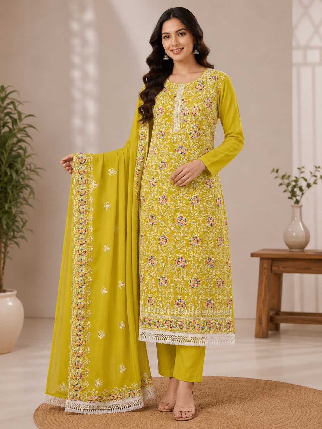 YNF Wholesale Chanderi Soft Ladies Suits  | Surat Manufacturer