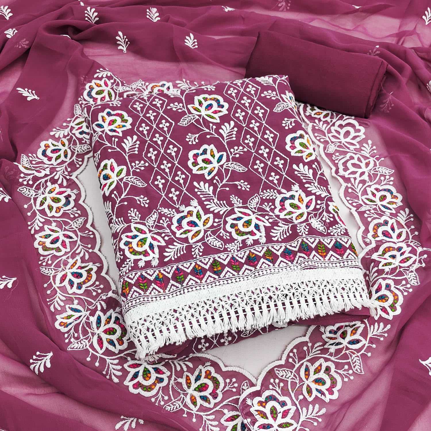 YNF Wholesale Georgette Embroidery Suits  | Surat Manufacturer