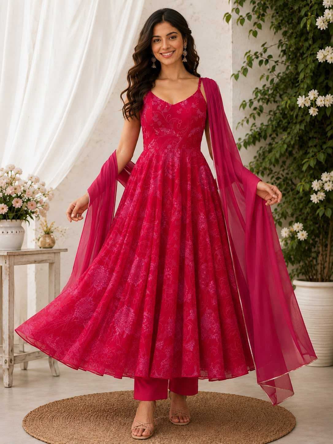 YNF Wholesale Organza Printed Suits  | Surat Manufacturer