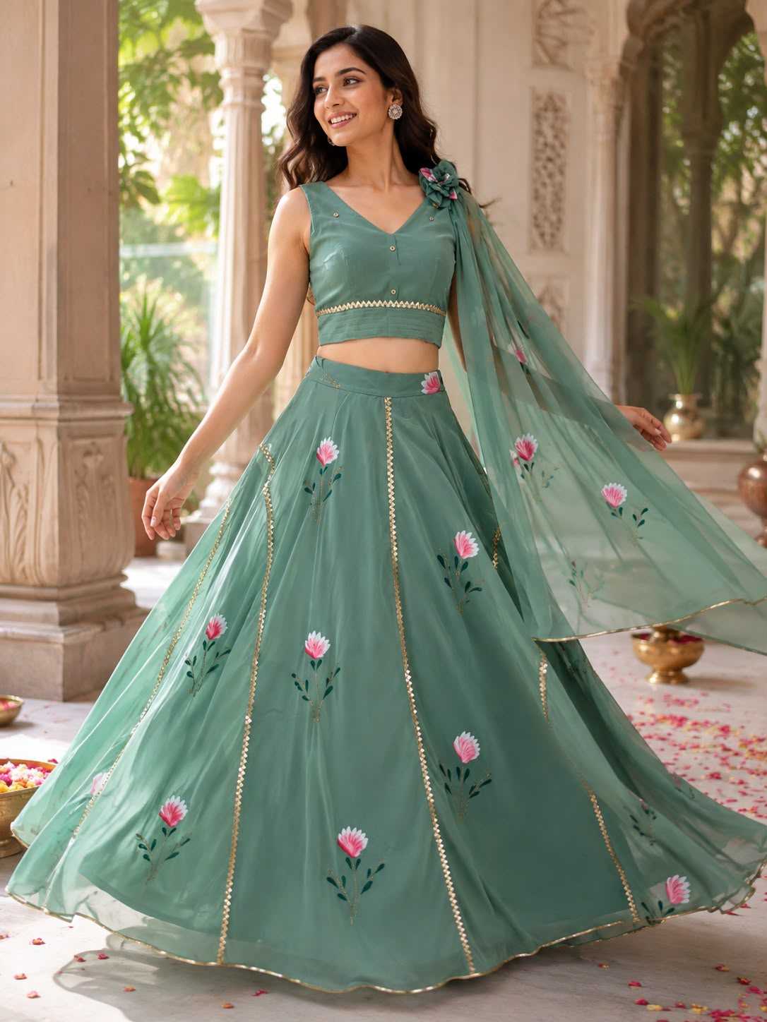 YNF Wholesale Georgette Wedding Lehenga  | Surat Manufacturer