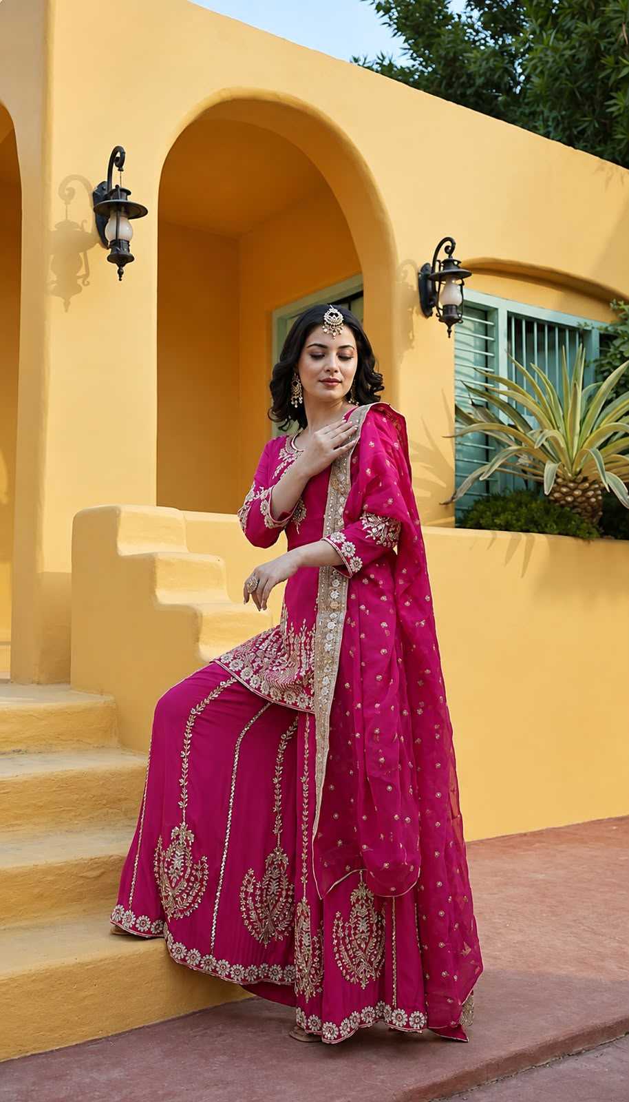 YNF Wholesale Chinon Silk Party Wear Kurtis KESH159 593 | Surat Manufacturer