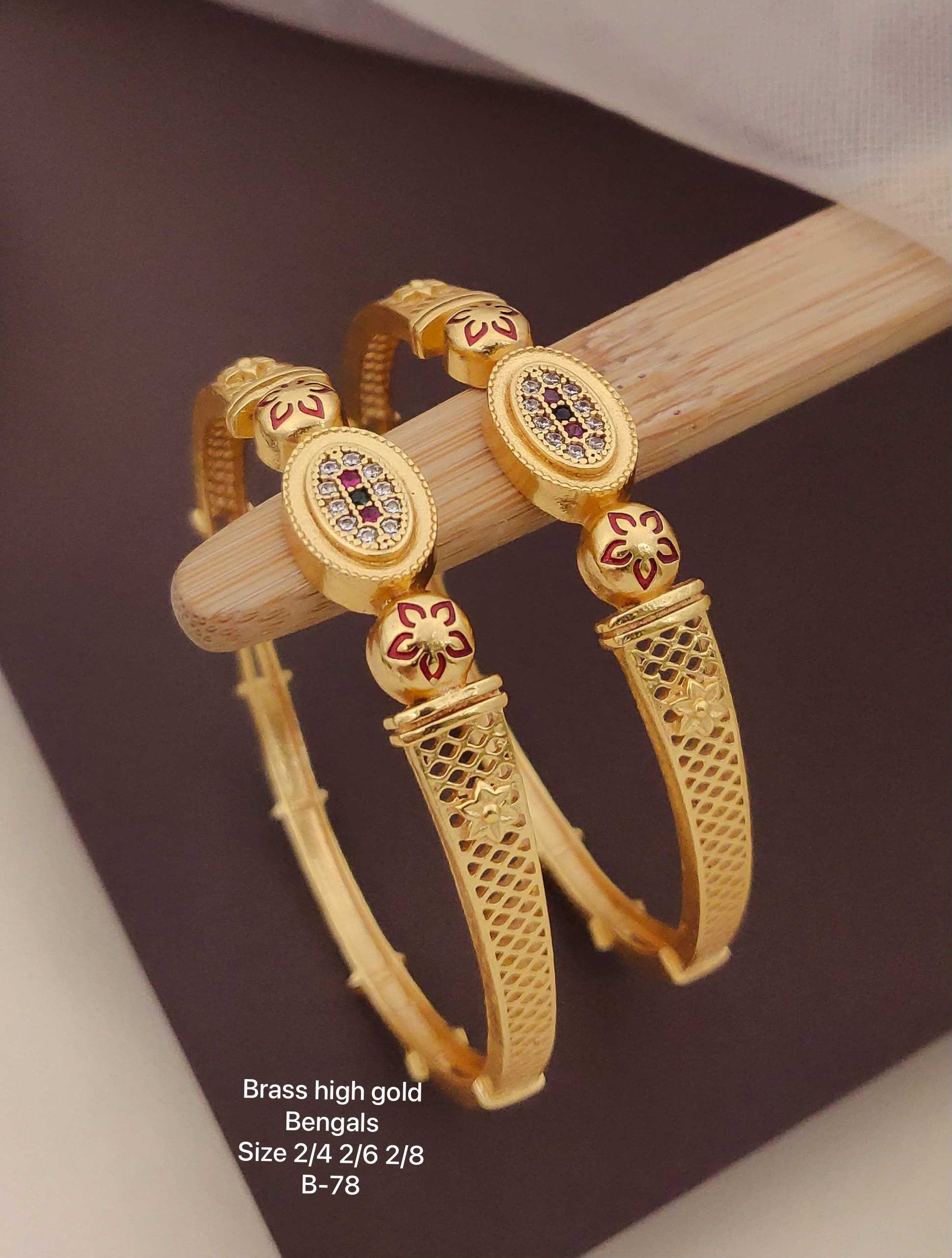 YNF Wholesale Brass Antique Bangles  | Surat Manufacturer