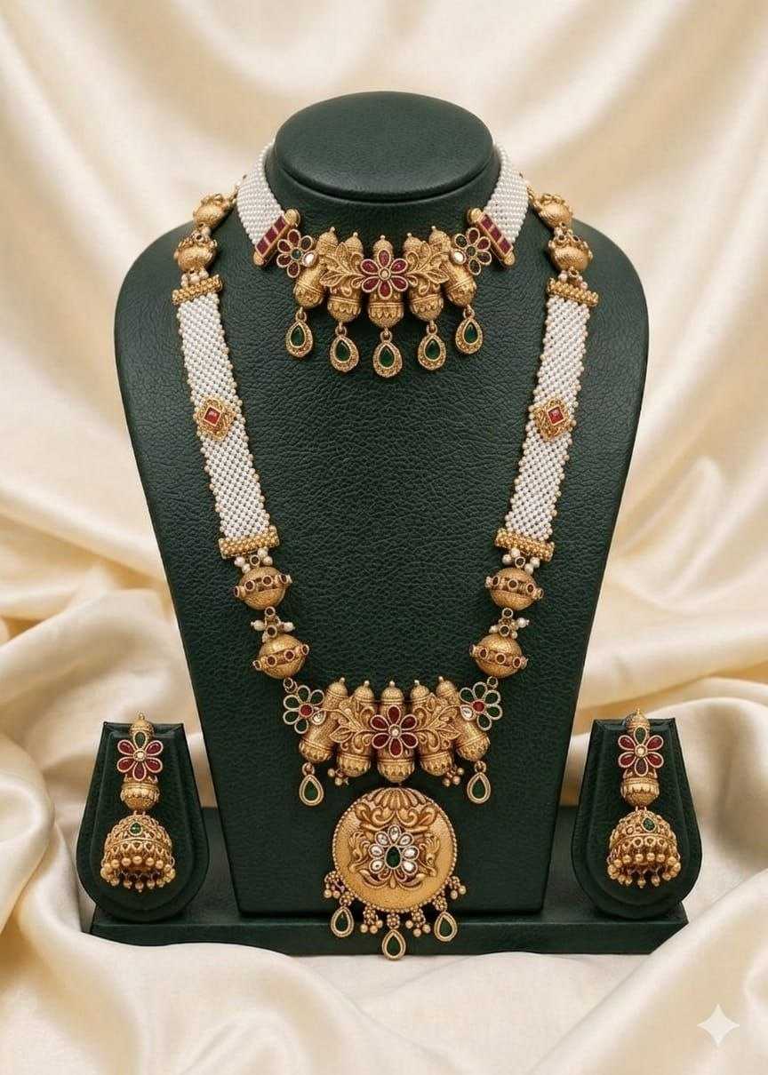 YNF Wholesale Brass Fancy Mala Necklaces  | Surat Manufacturer