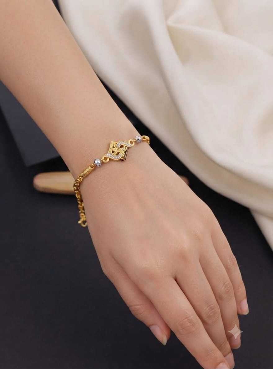 YNF Wholesale Brass Golden Bracelet  | Surat Manufacturer