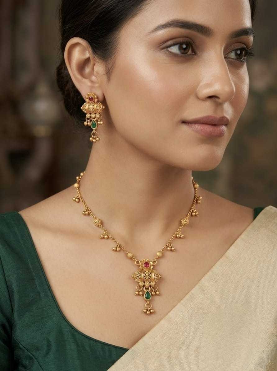 YNF Wholesale Brass Necklaces Set  | Surat Manufacturer