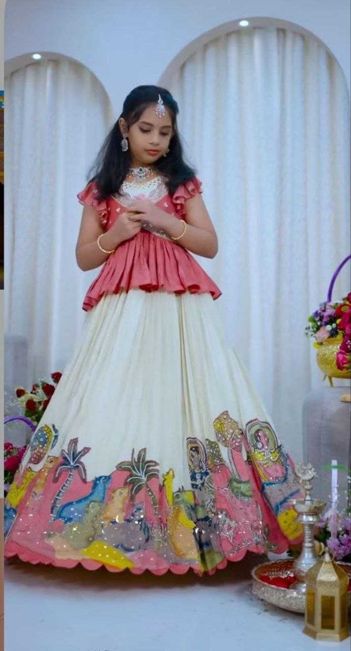 YNF Wholesale Chinon Silk Kids Lehenga KESH167 Chinon | Surat Manufacturer