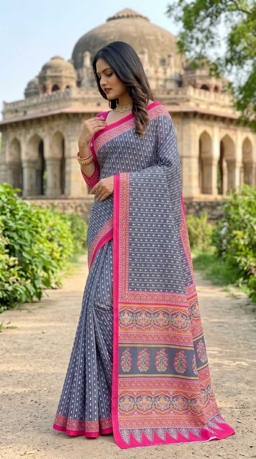 YNF Wholesale Cotton Printed Sarees  | Surat Manufacturer