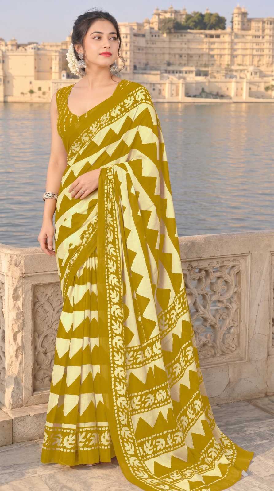 YNF Wholesale Cotton Party Wear Sarees  | Surat Manufacturer