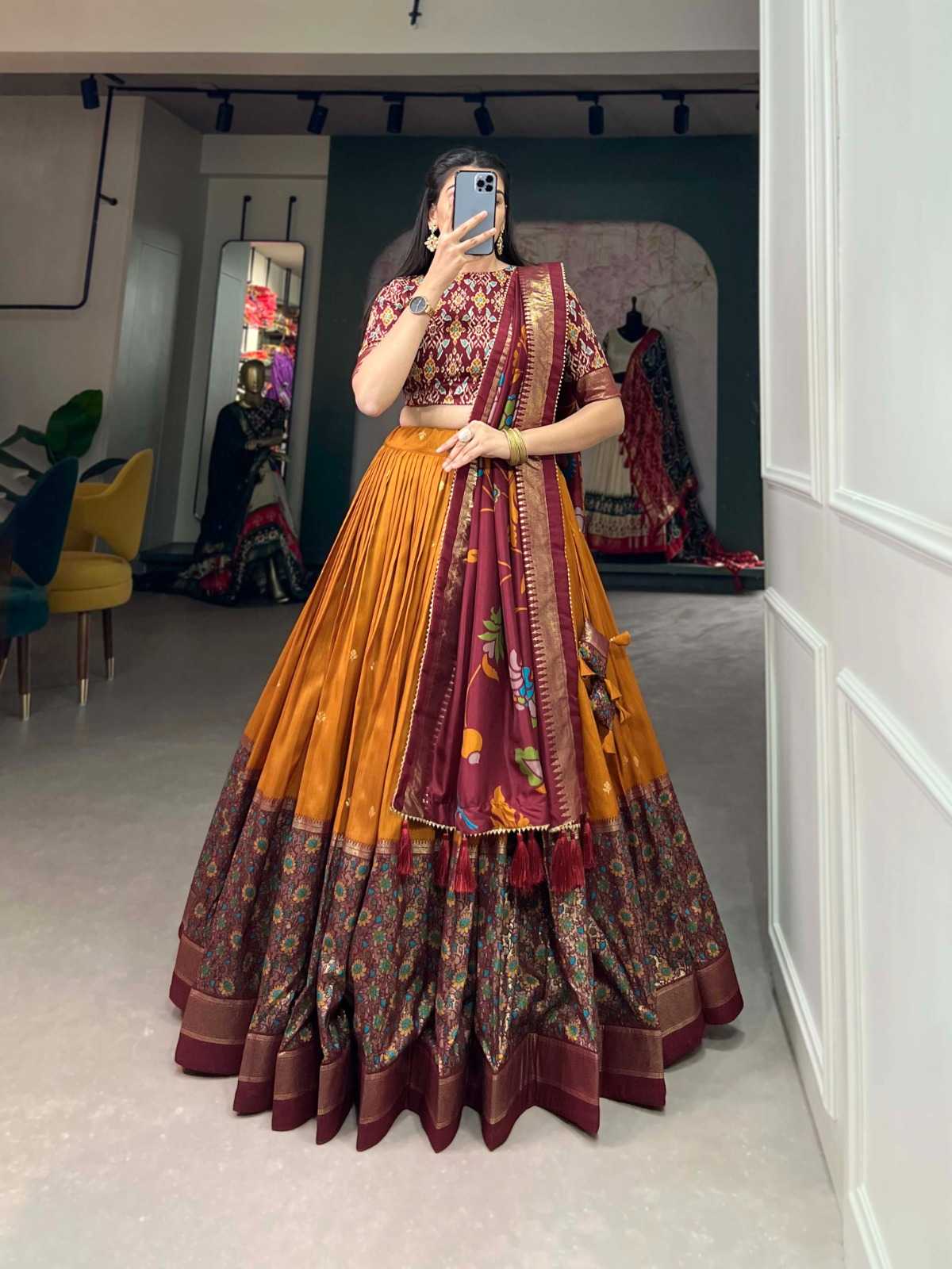 YNF Wholesale Tussar Silk Designer Lehenga  | Surat Manufacturer