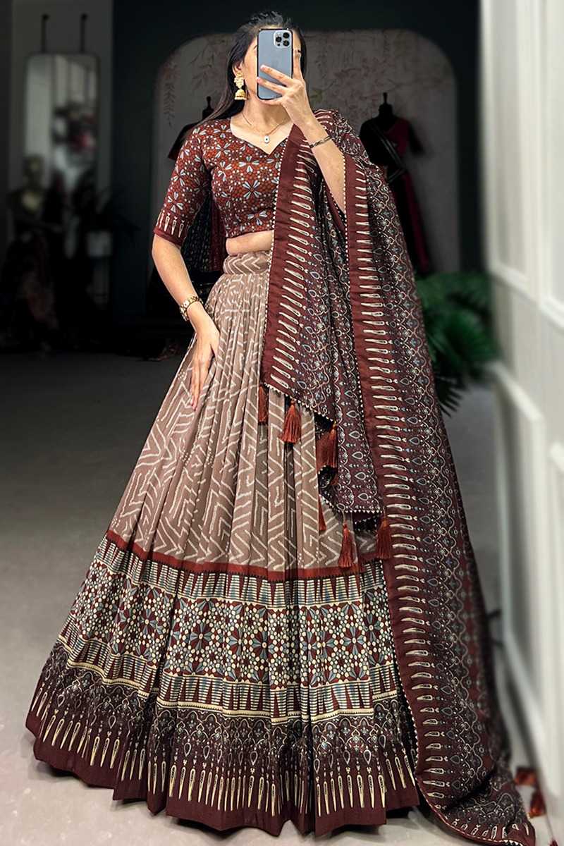 YNF Wholesale Tussar Silk Designer Lehenga  | Surat Manufacturer