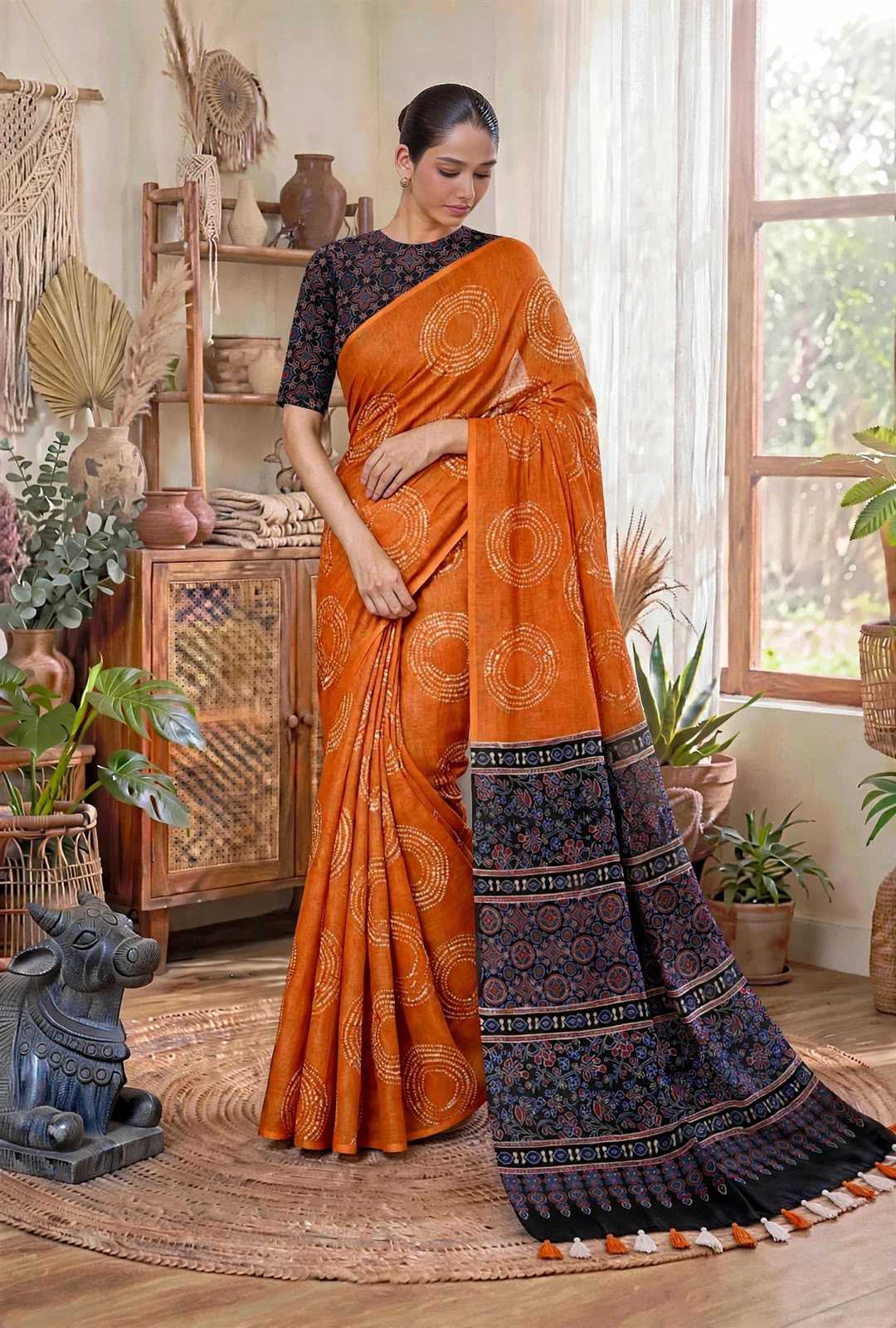 YNF Wholesale Cotton Fancy Sarees  | Surat Manufacturer