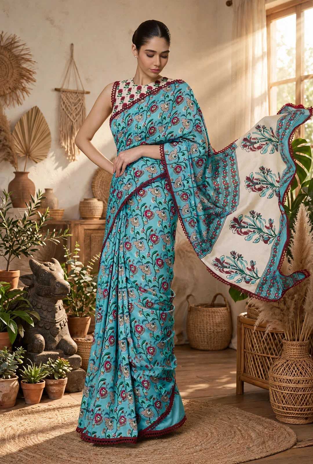 YNF Wholesale Georgette Printed Sarees  | Surat Manufacturer