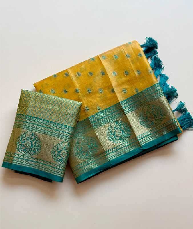 YNF Wholesale Tissue Silk Fancy Sarees  | Surat Manufacturer