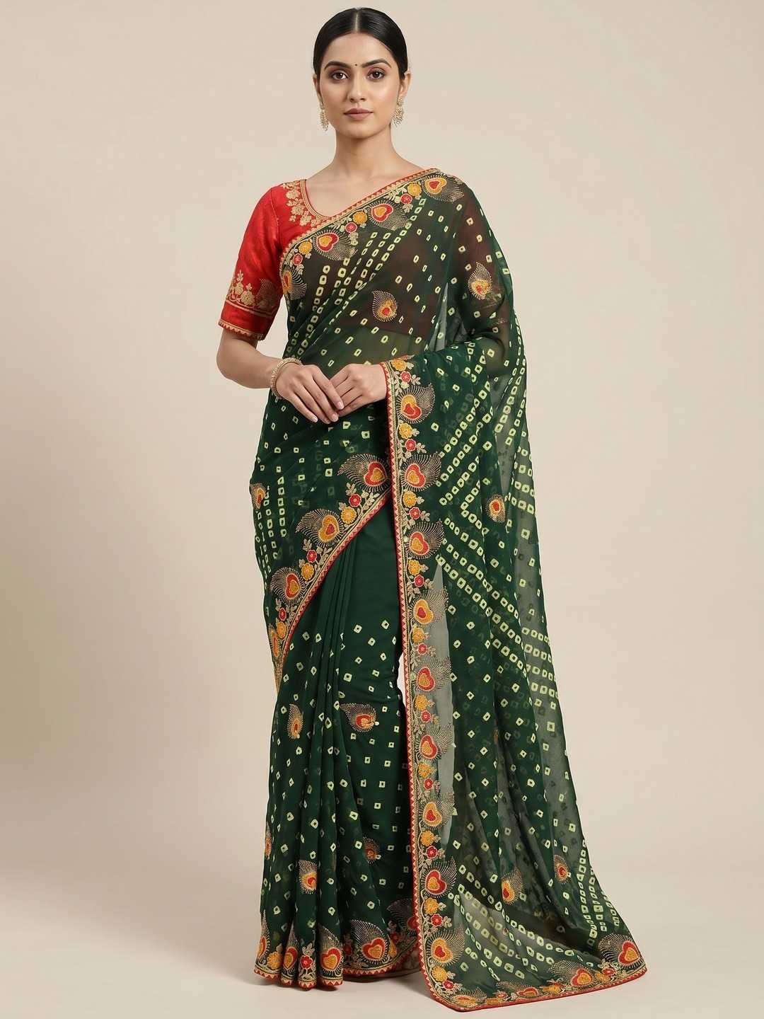 YNF Wholesale Georgette Party Wear Sarees  | Surat Manufacturer