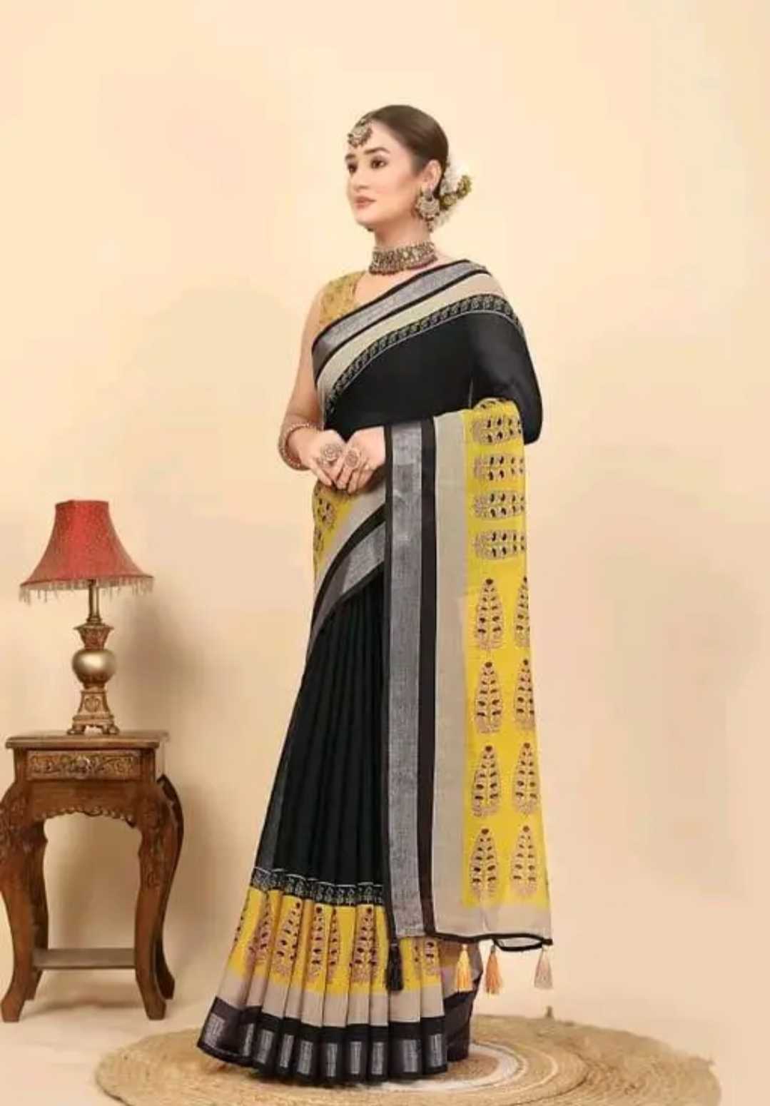 YNF Wholesale Linen Cotton Linen Sarees KESH179 JAMKUDI | Surat Manufacturer