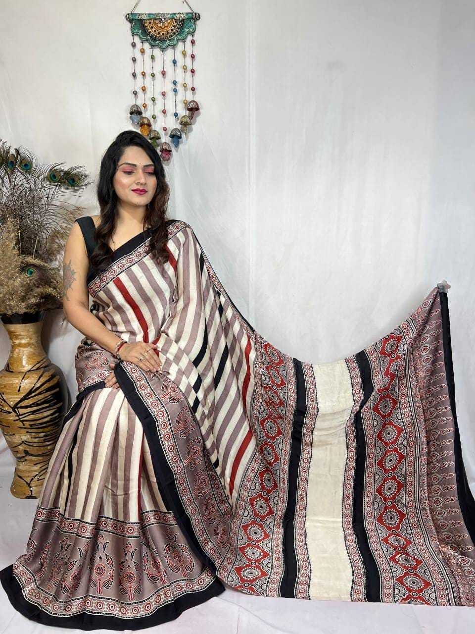 YNF Wholesale Japan Sartin Gajji Modal Sarees  | Surat Manufacturer