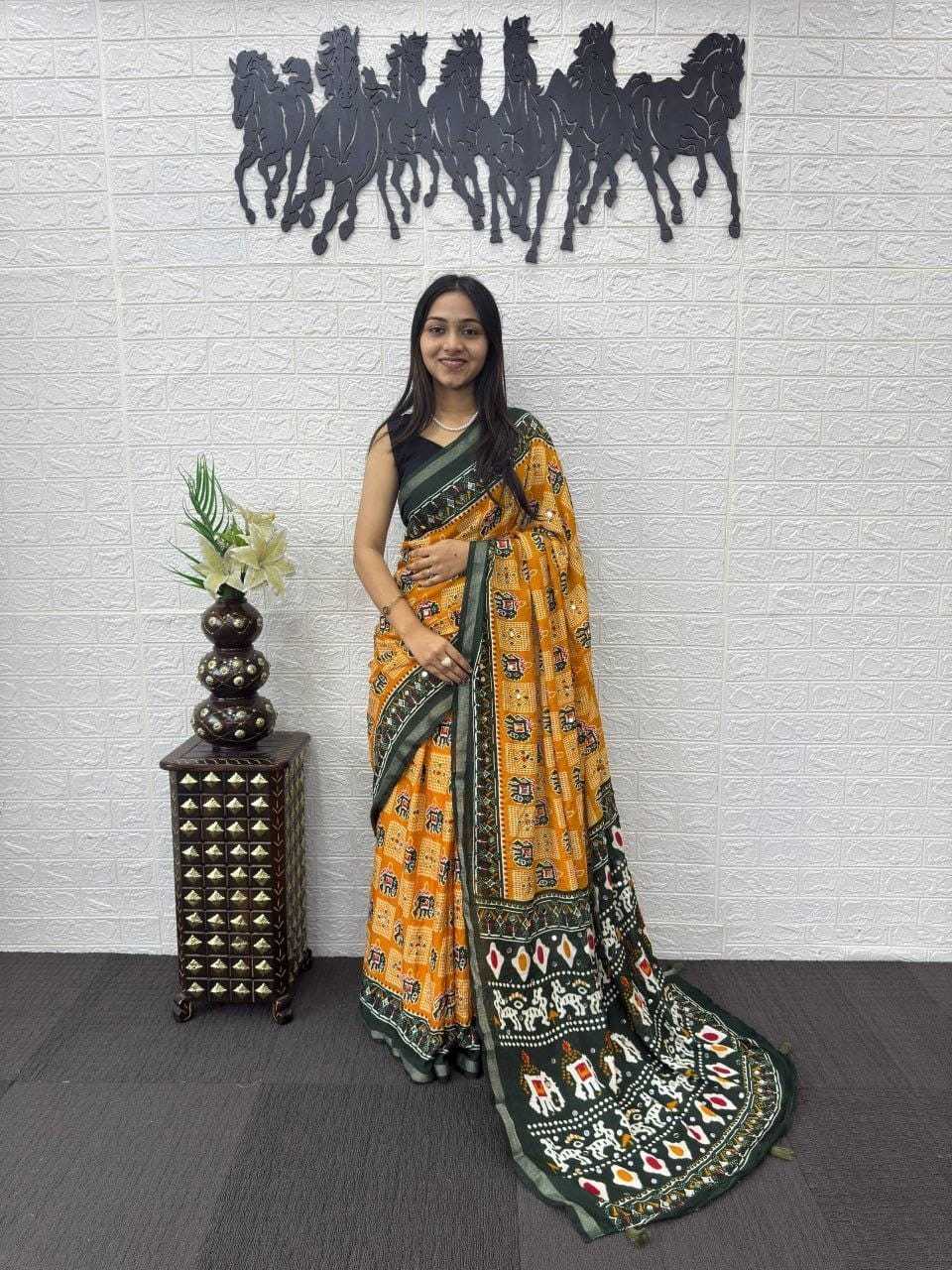 YNF Wholesale Cotton Hand Work Sarees  | Surat Manufacturer
