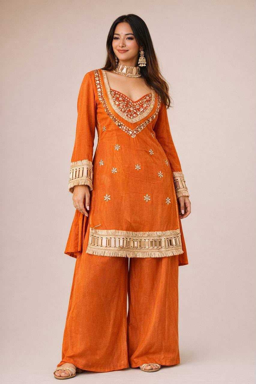YNF Wholesale Silk Palazzo Suit  | Surat Manufacturer
