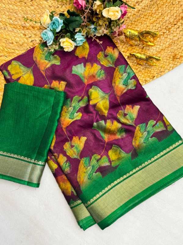 YNF Wholesale Dola Silk Floral Sarees  | Surat Manufacturer