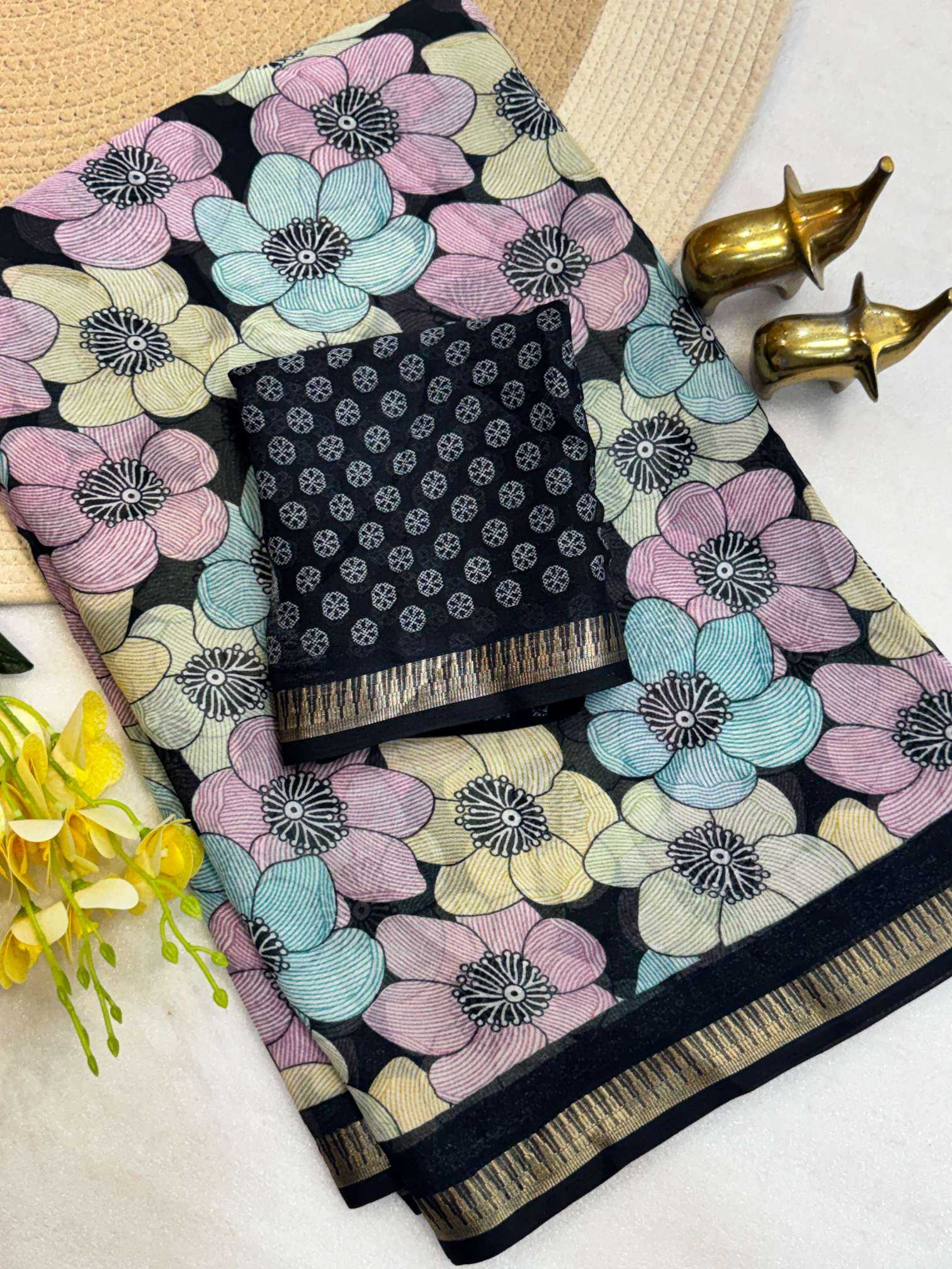 YNF Wholesale Dull Moss Designer Sarees  | Surat Manufacturer