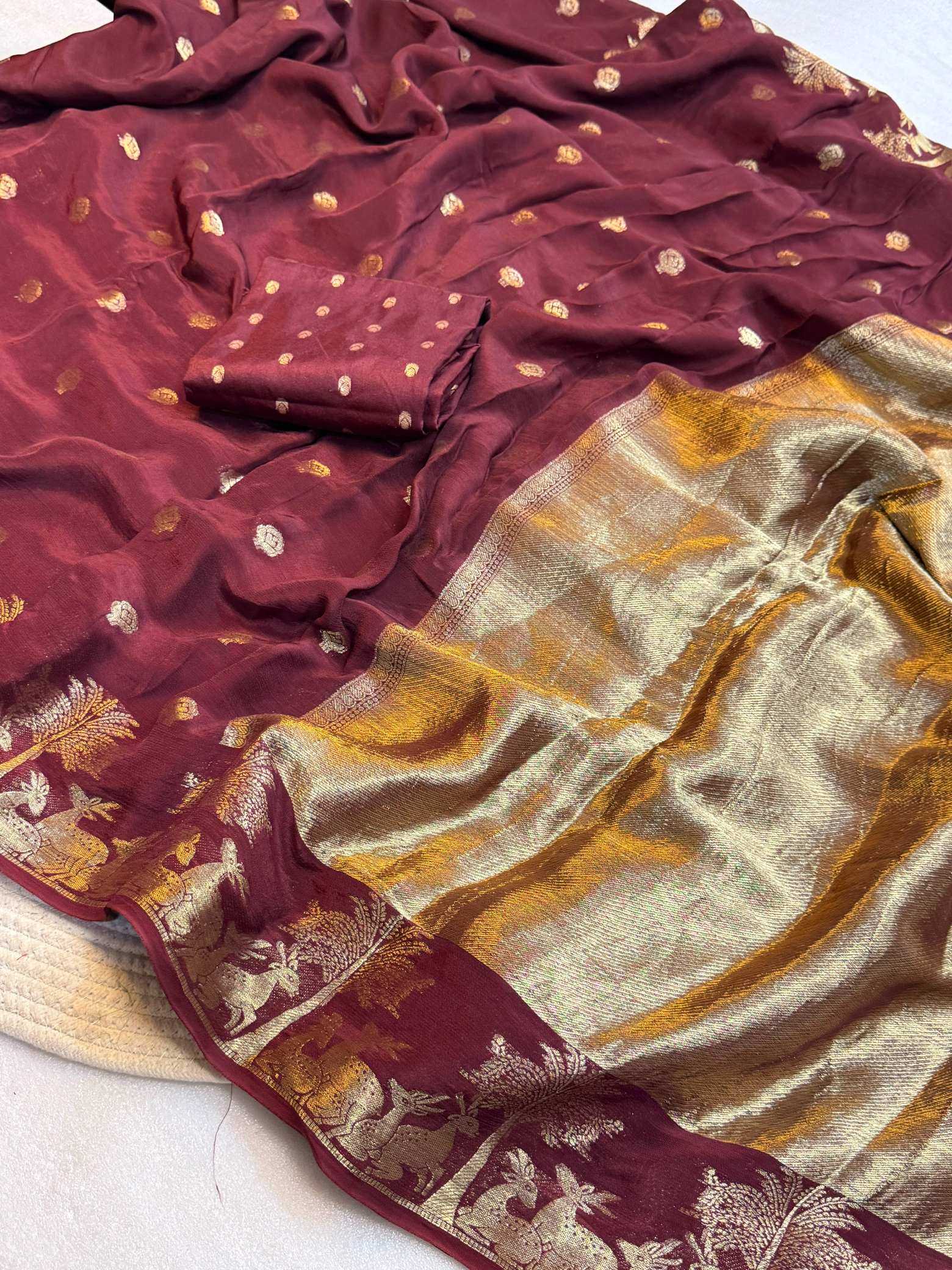 YNF Wholesale Crepe Silk Traditional Silk Sarees KESH187 Gargi | Surat Manufacturer