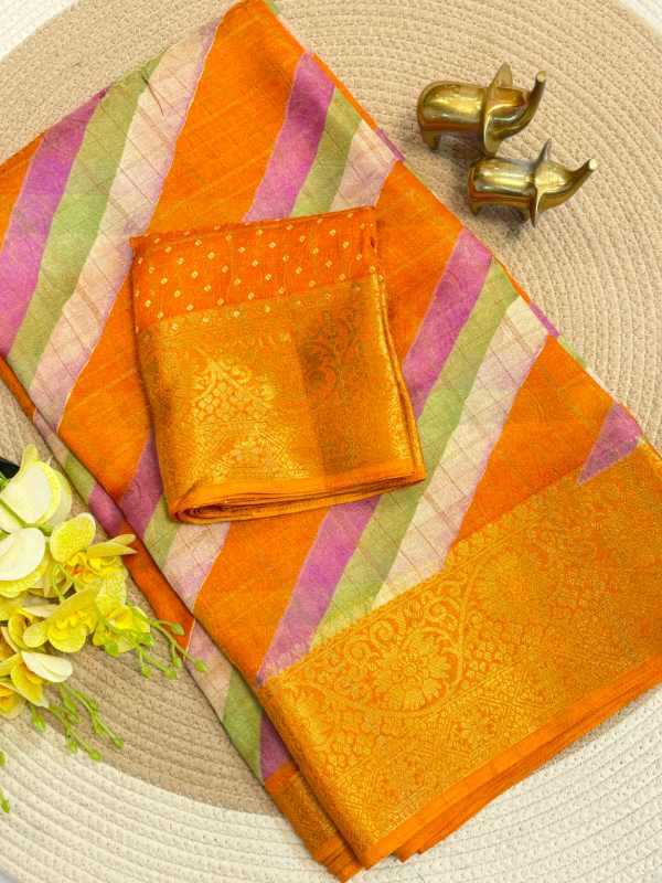 YNF Wholesale Jacquard Printed Sarees  | Surat Manufacturer