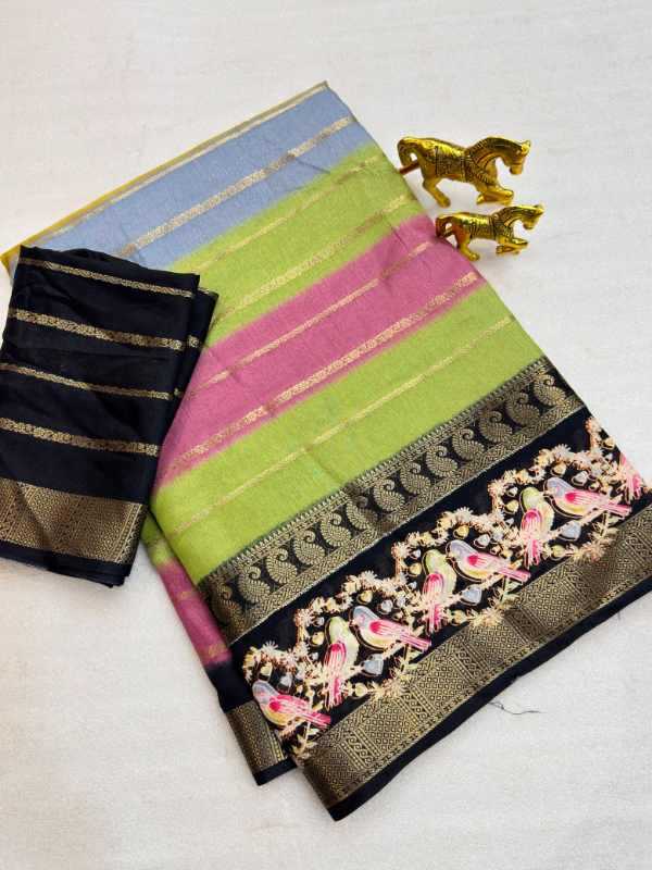 YNF Wholesale Jacquard Kalamkari Sarees  | Surat Manufacturer