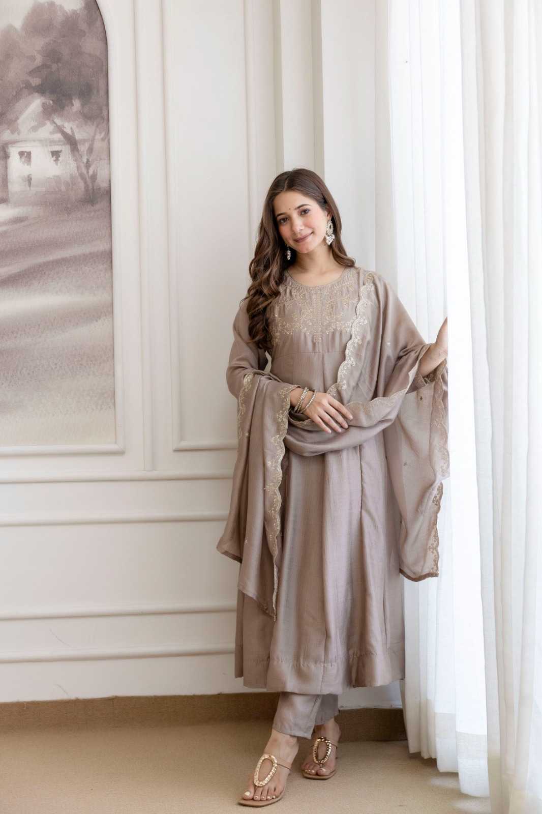 YNF Wholesale Vichitra Silk Party Wear Kurtis  | Surat Manufacturer