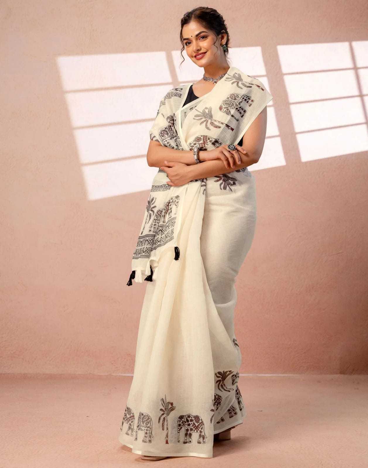 YNF Wholesale Cotton Designer Sarees  | Surat Manufacturer