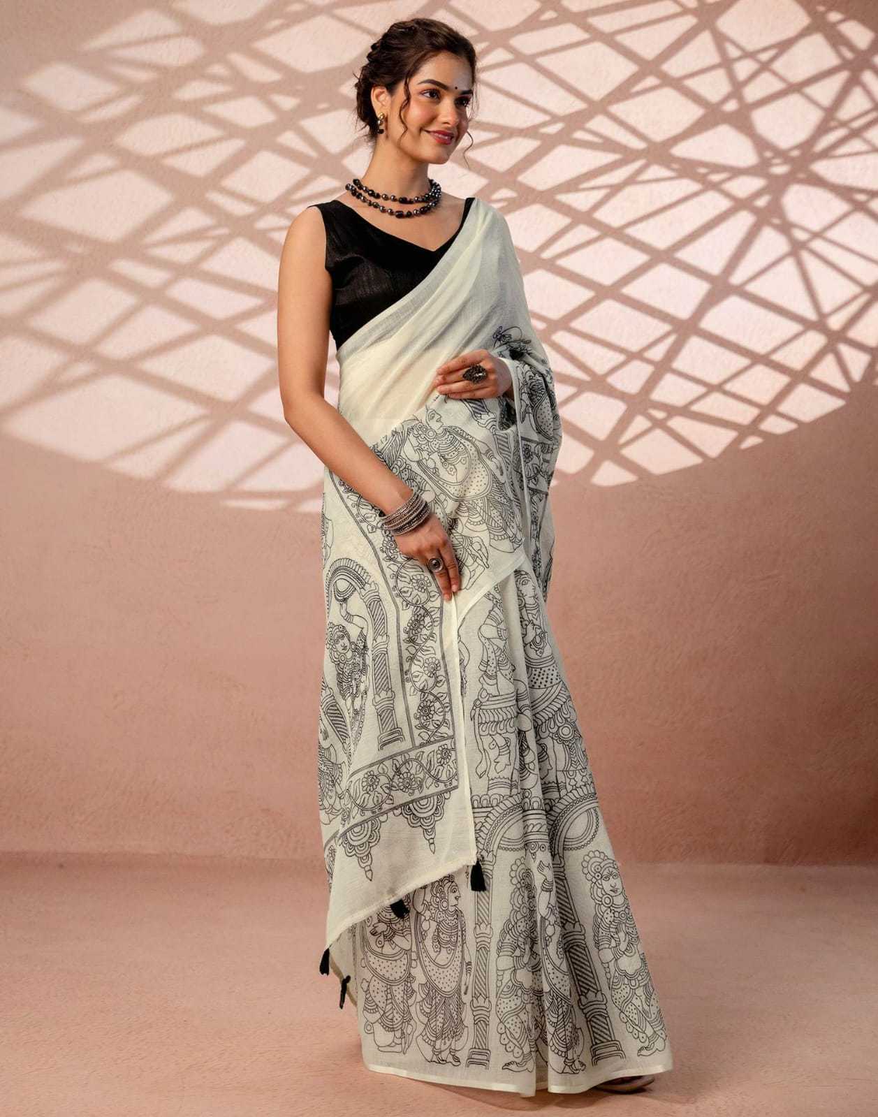 YNF Wholesale Cotton Printed Sarees  | Surat Manufacturer