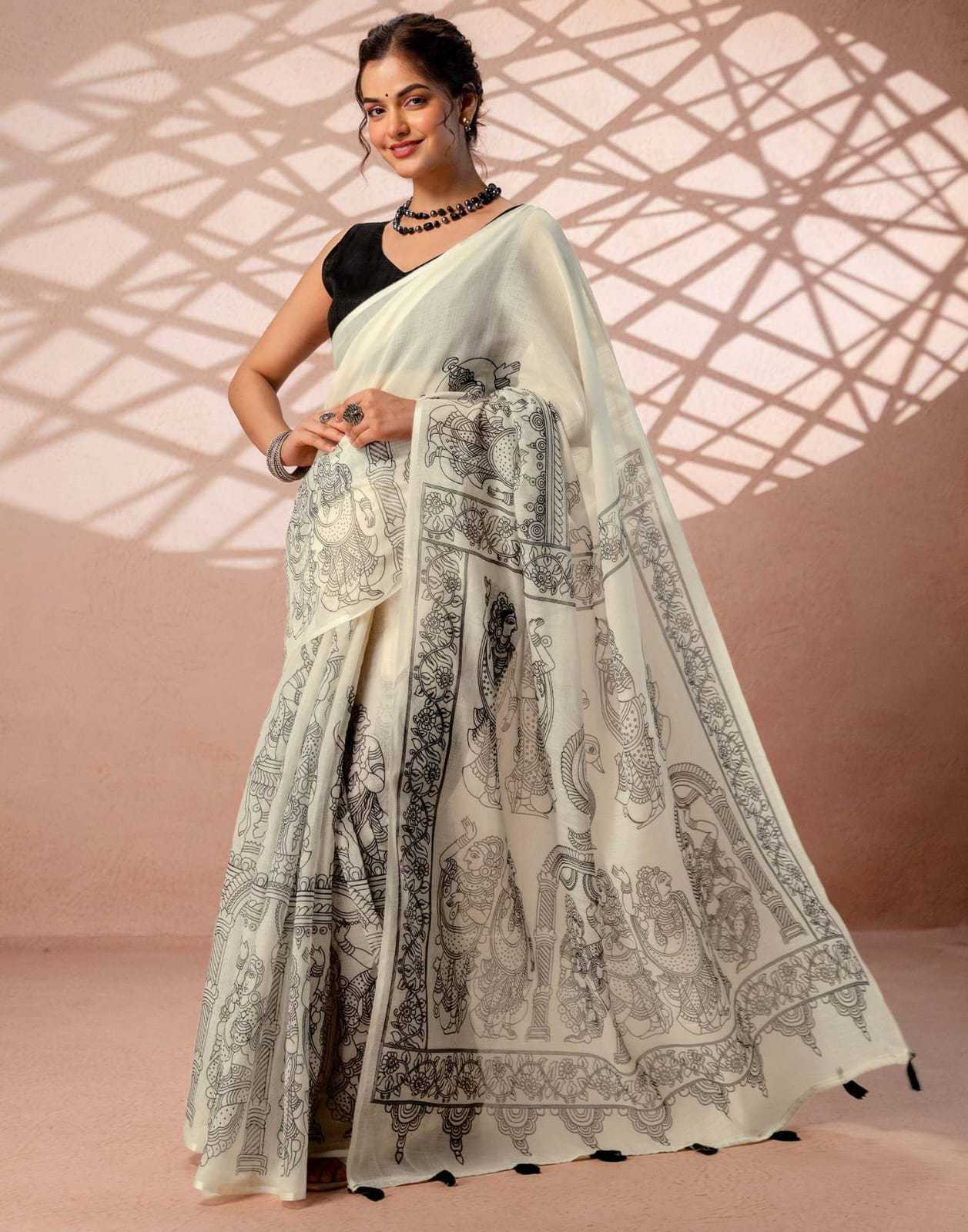 YNF Wholesale Linen Designer Sarees KESH200 Radha | Surat Manufacturer