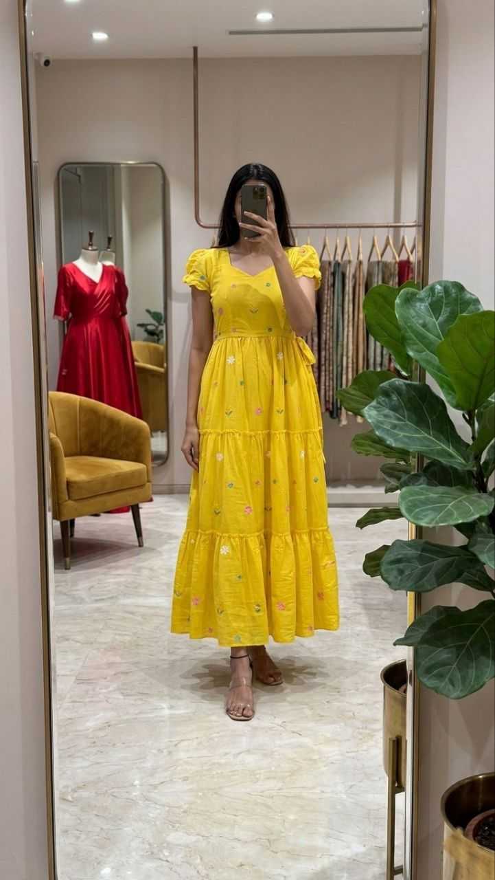 YNF Wholesale Cotton Fancy Gowns  | Surat Manufacturer