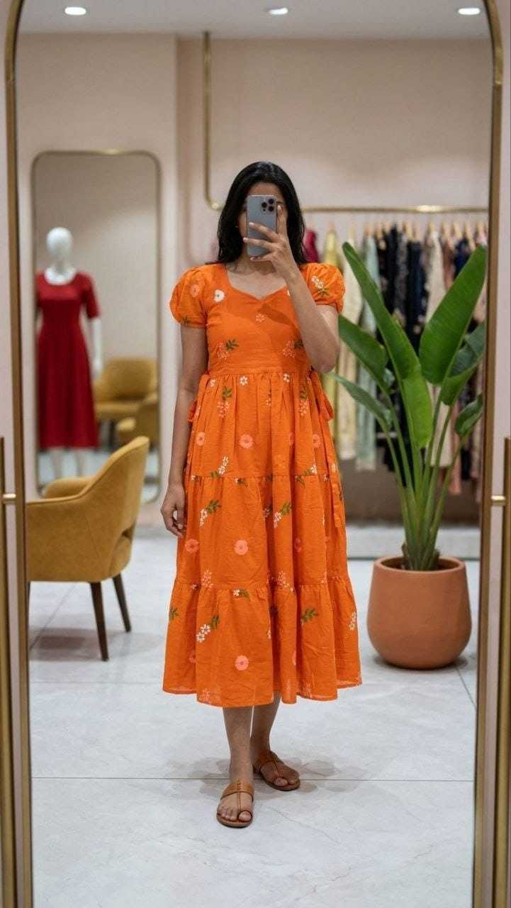 YNF Wholesale Chanderi Cotton Fancy Gowns  | Surat Manufacturer