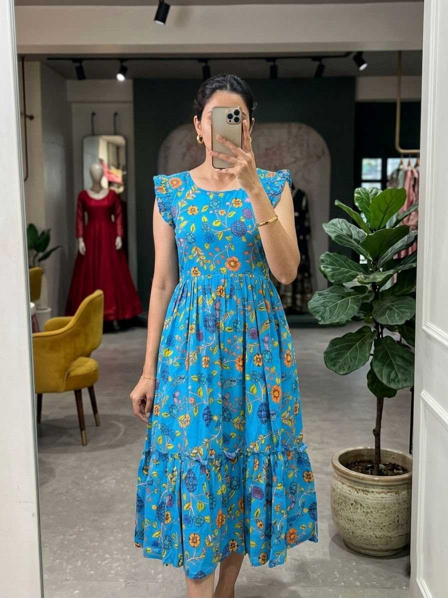 YNF Wholesale Cotton Maxi Dresses KESH210 Kalyani | Surat Manufacturer