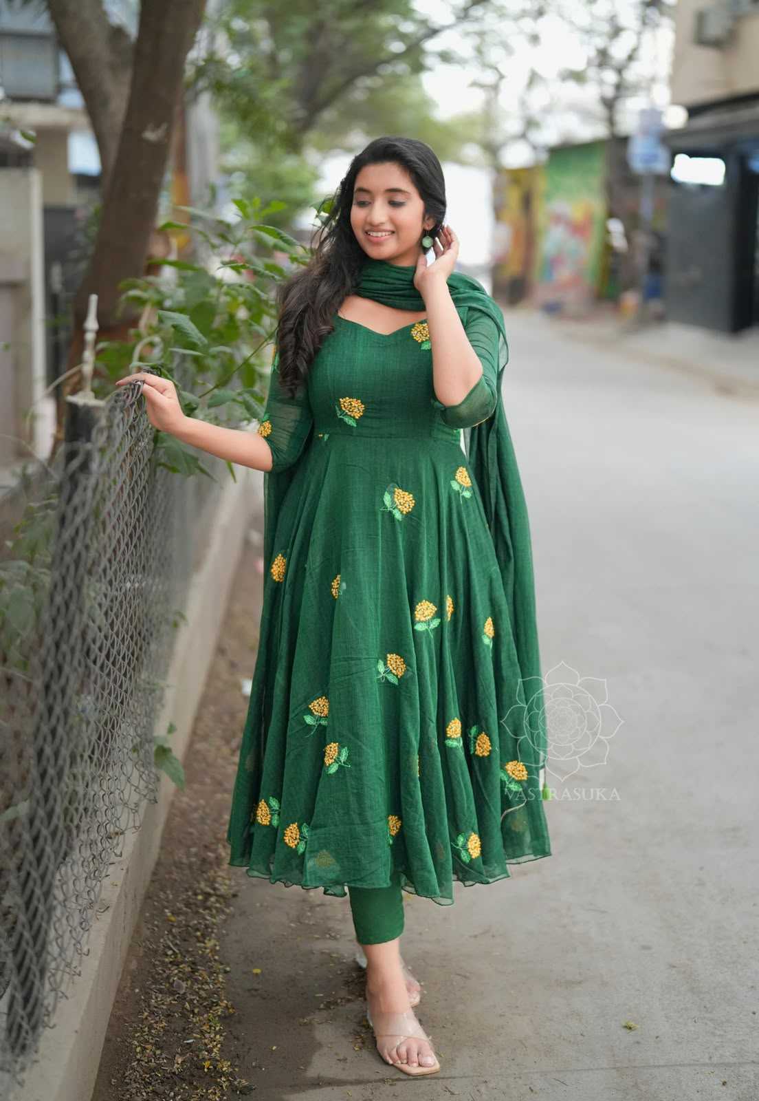 YNF Wholesale Vichitra Silk Embroidery Gowns KESH210 TISHA | Surat Manufacturer